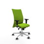Piqueras Y Crespo Chaise de bureau Albacete confidente, mécanisme synchrone, Pistache
