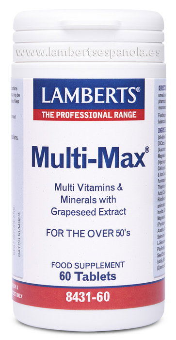 LAMBERTS MULTI-MAX (Vit+Min+Amin) 60 comprimés LAMBERTS MULTI-MAX (Vit+Min+Amin) 60 comprimés