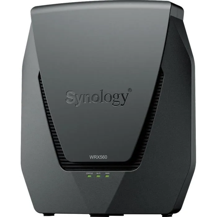 Synology WRX560 - Routeur WiFi 6 Mesh Dual band jusqu'à 3 Gbit/s avec commutateur 4 ports - Gris Synology WRX560 - Routeur WiFi 6 Mesh Dual band jusqu'à 3 Gbit/s avec commutateur 4 ports - Gris
