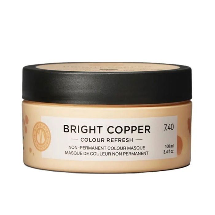 Maria Nila Color Refresh #7.40 - Masque colorant et nutritif pour cheveux - Teinte cuivre brillant - Revitalise et accentue les reflets cuivrés - 100 ml Maria Nila Color Refresh #7.40 - Masque colorant et nutritif pour cheveux - Teinte cuivre brillant - Revitalise et accentue les reflets cuivrés - 100 ml
