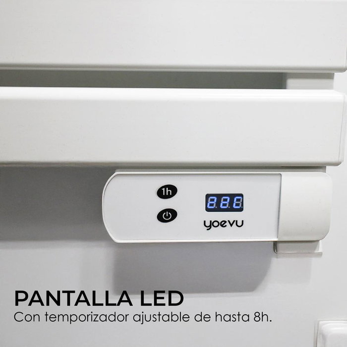 Yoevu - Radiateur Toallero Électrique Bas 500 W avec Double Fonction Séchage et Chauffage, Installation Verticale, IP34, Blanc ou Noir Yoevu - Radiateur Toallero Électrique Bas 500 W avec Double Fonction Séchage et Chauffage, Installation Verticale, IP34, Blanc ou Noir