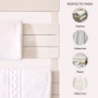 Yoevu - Radiateur Toallero Électrique Bas 500 W avec Double Fonction Séchage et Chauffage, Installation Verticale, IP34, Blanc ou Noir