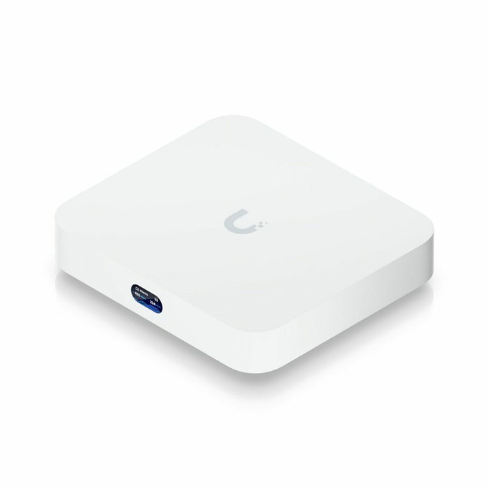 Ubiquiti UniFi Cloud Gateway - Passerelle réseau multi-WAN avec 4 ports RJ-45, 1 WAN, USB Type-C, écran LCM, Bluetooth et gestion de 300+ clients