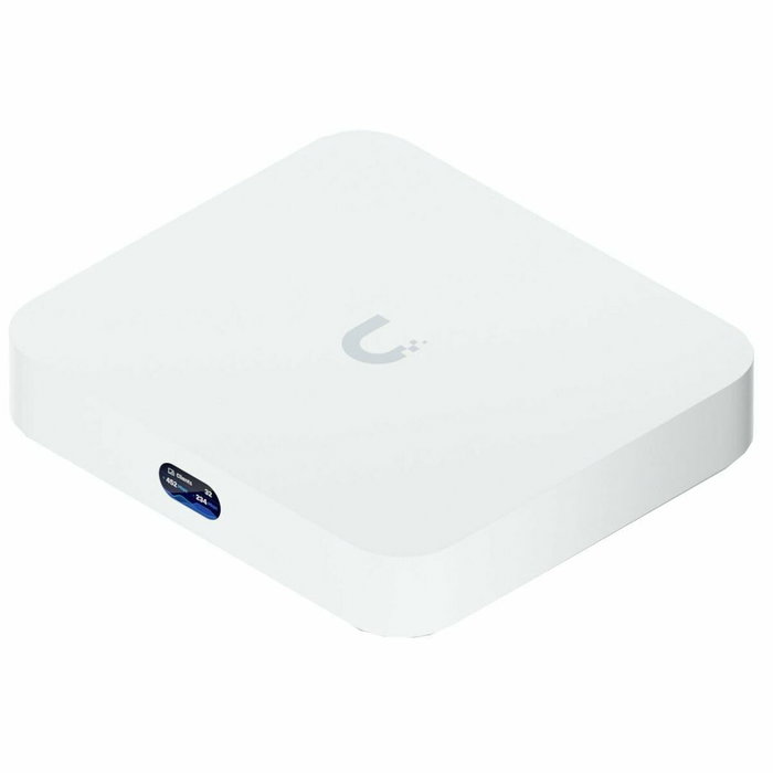 Ubiquiti UniFi Cloud Gateway - Passerelle réseau multi-WAN avec 4 ports RJ-45, 1 WAN, USB Type-C, écran LCM, Bluetooth et gestion de 300+ clients