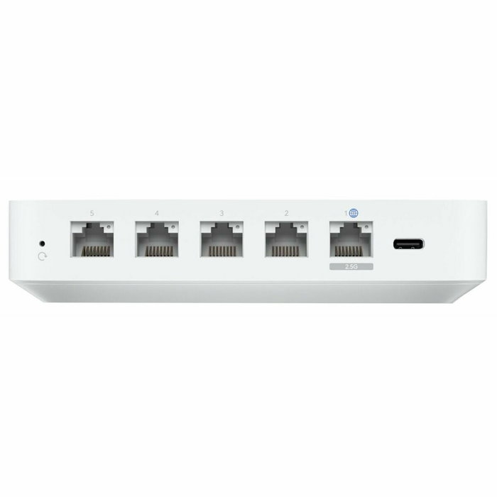 Ubiquiti UniFi Cloud Gateway - Passerelle réseau multi-WAN avec 4 ports RJ-45, 1 WAN, USB Type-C, écran LCM, Bluetooth et gestion de 300+ clients