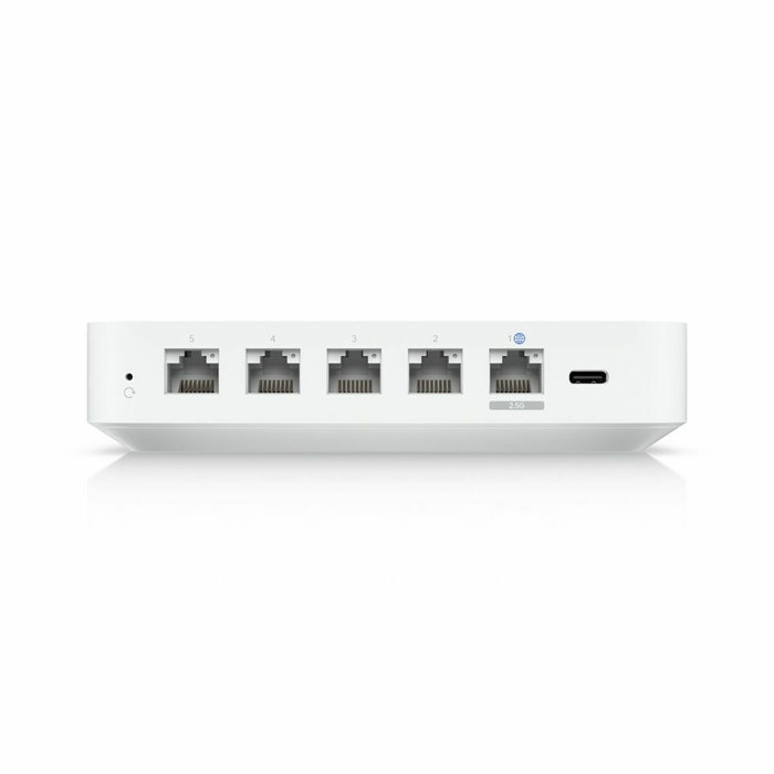 Ubiquiti UniFi Cloud Gateway - Passerelle réseau multi-WAN avec 4 ports RJ-45, 1 WAN, USB Type-C, écran LCM, Bluetooth et gestion de 300+ clients