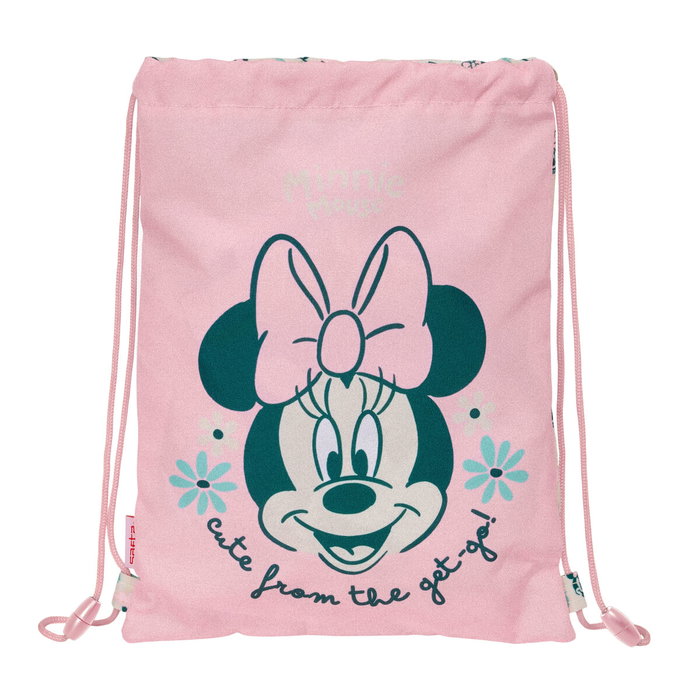 Sac à dos serré par des ficelles Minnie Mouse Minty Rose 26 x 34 x 1 cm Sac à dos serré par des ficelles Minnie Mouse Minty Rose 26 x 34 x 1 cm