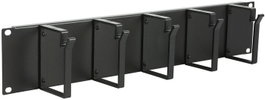 Lanview Logon 2U Panneau Organisateur de Câbles 19" avec 5 Crochets Noir