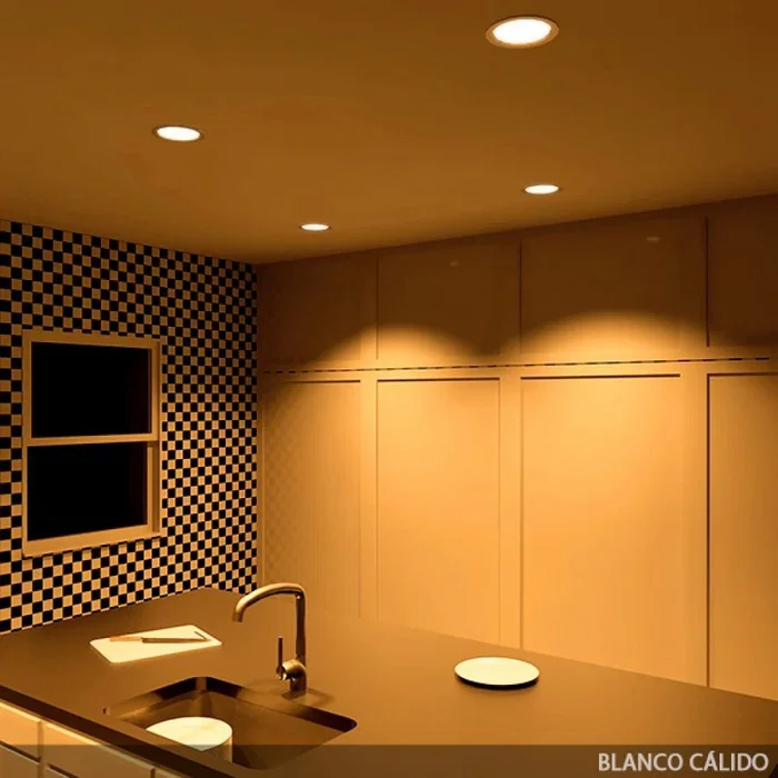 Downlight LED 18W 1516Lm 2700K Blanc Chaud IP65 Baños/Cocinas 50.000H [SL-DLFS06-18W-WW]