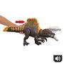 Mattel - Figurine Dinosaure Jurassic World Spinosaurus avec son et lumières - 25,4 x 55,83 x 11,43 cm - Fonctionne avec 3 piles LR44 incluses - Dès 4 ans