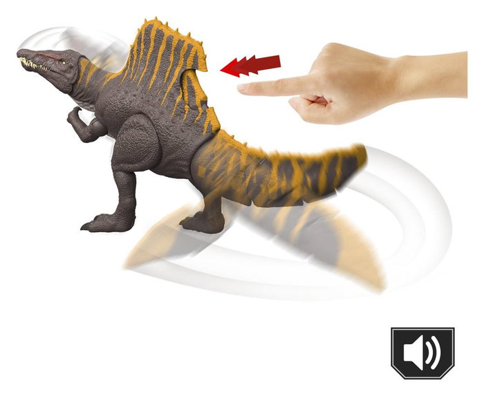 Mattel Figurine Spinosaurus Jurassic World Cola destructrice