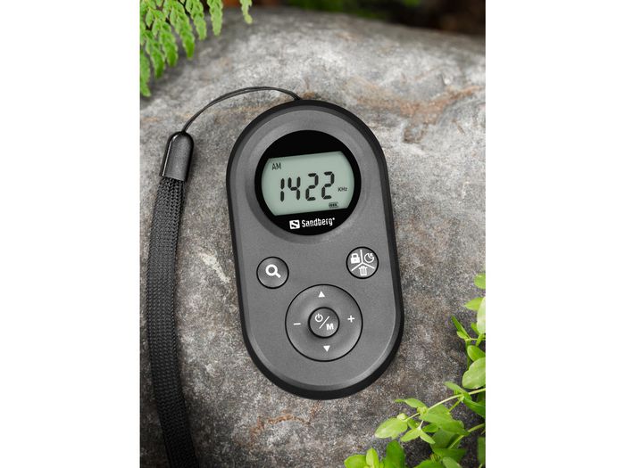 Sandberg - Radio de poche FM/AM avec batterie rechargeable et écouteurs, idéale pour activités de plein air et urgence