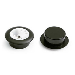 RUEDAS Y ACCESORIOS Roulette RIDA PL Giratoire et Dirigible Grise