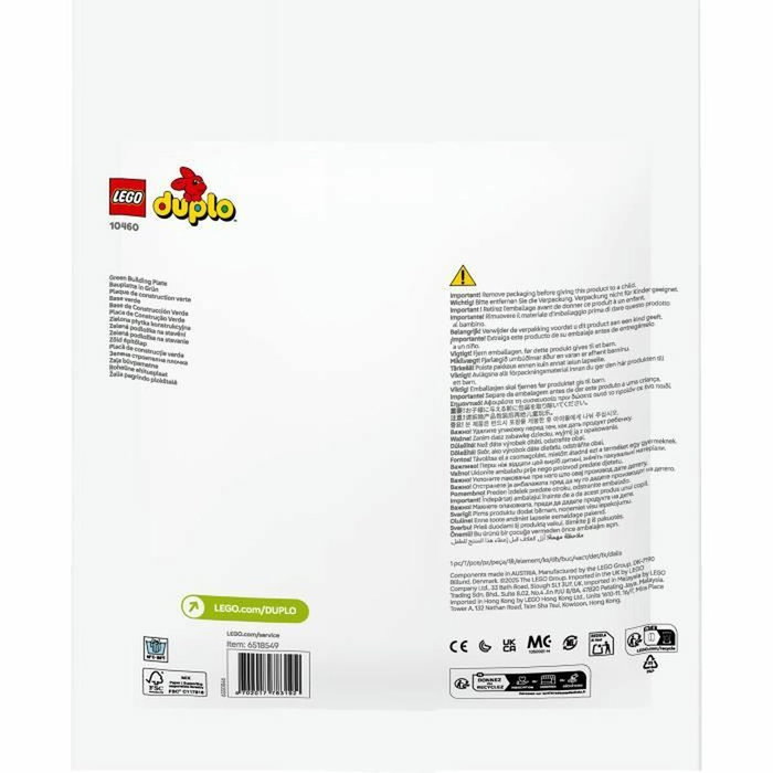 LEGO DUPLO Plaque de construction verte 10460