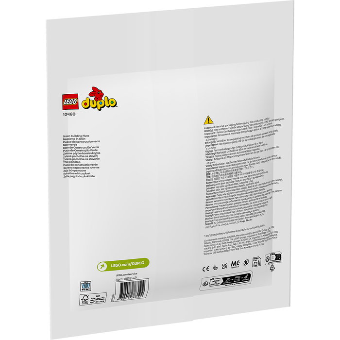 LEGO DUPLO Plaque de construction verte 10460