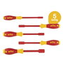Wiha 322K5 SoftFinish electric - Jeu de 5 tournevis hexagonaux