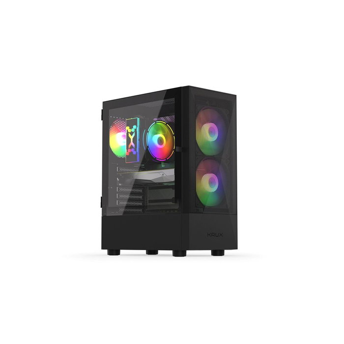 Boîtier ATX/mATX semi-tour Krux VACO KRX0132 Noir Boîtier ATX/mATX semi-tour Krux VACO KRX0132 Noir