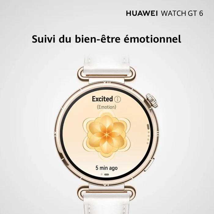 Huawei Watch GT6 - Montre connectée 46 mm Noir - Autonomie prolongée, suivi santé intelligent et style sophistiqué