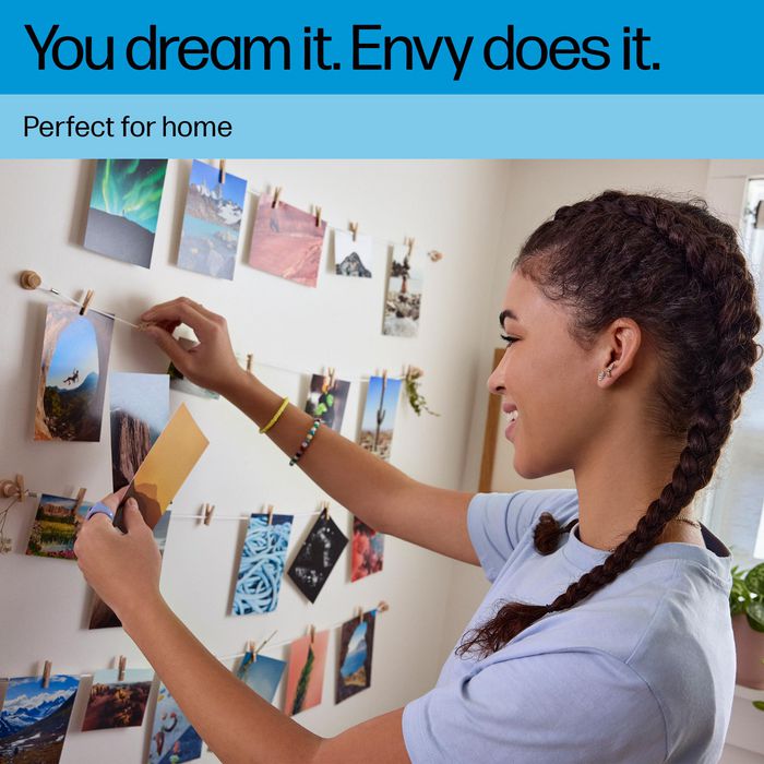 HP Envy 6132e Imprimante tout-en-un sans fil, impression, copie, numérisation, fax, écran tactile, compatible HP Instant Ink