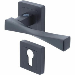 Yale Poignée de porte Verona YPP7-V-PE carrée noir mat