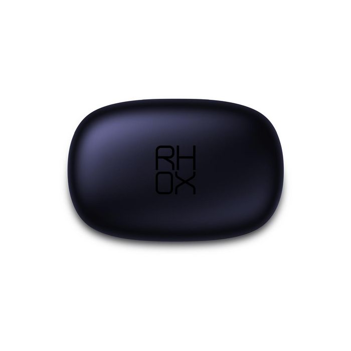 Veho RHOX True Écouteurs sans fil Bluetooth 5.1 intra-auriculaires avec étui de charge USB-C, résistance à l'eau IPX5, autonomie 5h, bleu électrique