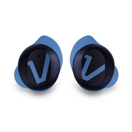 Veho RHOX True Écouteurs sans fil Bluetooth 5.1 intra-auriculaires avec étui de charge USB-C, résistance à l'eau IPX5, autonomie 5h, bleu électrique