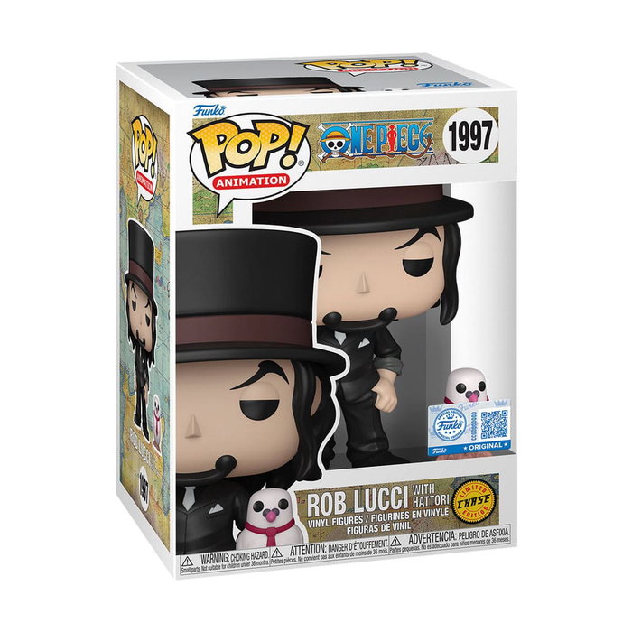 Funko POP!&Buddy One Piece Rob Lucci avec Hattori - Assortiment de 6 figurines Exclusive Edition