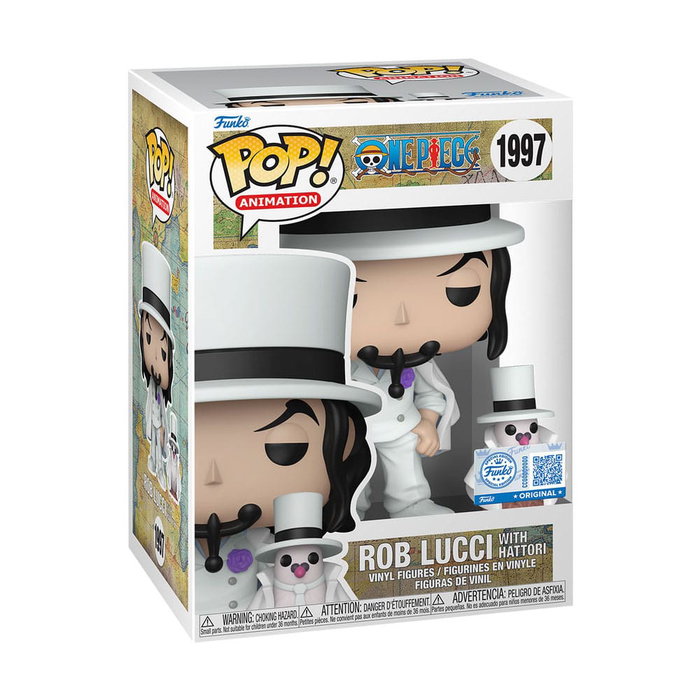 Funko POP!&Buddy One Piece Rob Lucci avec Hattori - Assortiment de 6 figurines Exclusive Edition