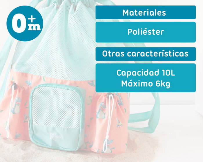 KioKids Sac de plage crocodiles orange