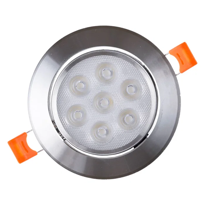 Foco Downlight LED 7W Blanco Cálido Circular 655Lm 2700K Foco Downlight LED 7W Blanco Cálido Circular 655Lm 2700K