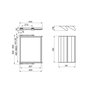 Emuca Kit de rangement de chaussures en métal et cadre coulissant à fermeture souple pour armoire, réglable, module 600mm, Noir texturé
