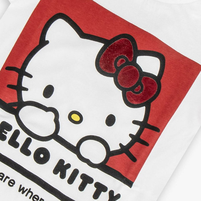 T shirt à manches courtes Enfant Hello Kitty Blanc