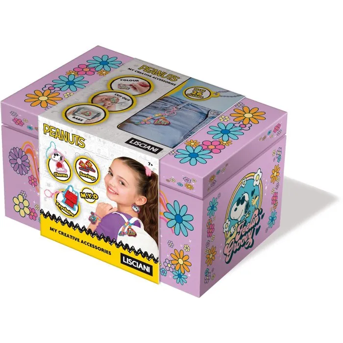 Lisciani Giochi Peanuts Crée Tes Bijoux Charms - Coffret créatif bijoux Lisciani Giochi Peanuts Crée Tes Bijoux Charms - Coffret créatif bijoux