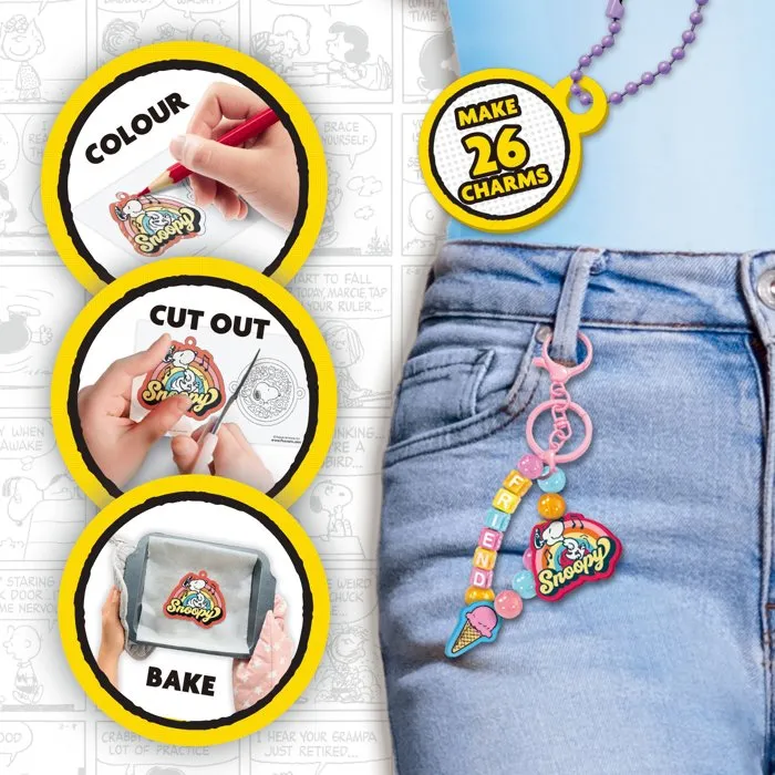 Lisciani Giochi Peanuts Crée Tes Bijoux Charms - Coffret créatif bijoux Lisciani Giochi Peanuts Crée Tes Bijoux Charms - Coffret créatif bijoux