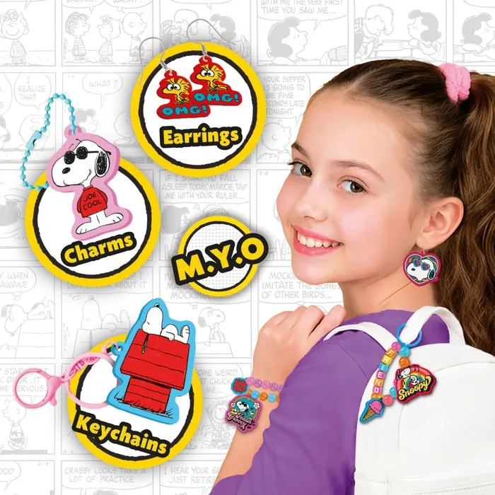 Lisciani Giochi Peanuts Crée Tes Bijoux Charms - Coffret créatif bijoux Lisciani Giochi Peanuts Crée Tes Bijoux Charms - Coffret créatif bijoux