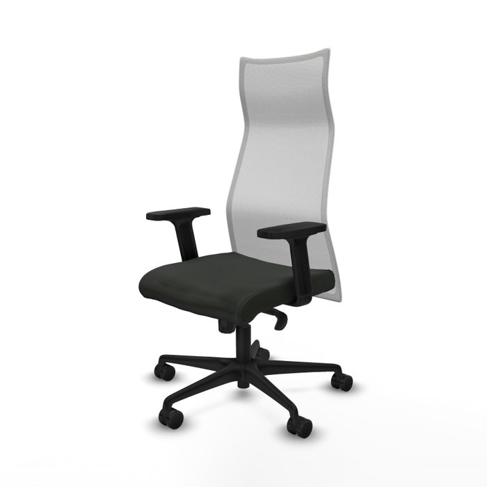 Piqueras y Crespo Chaise de Bureau Albacete Noir et Blanc Piqueras y Crespo Chaise de Bureau Albacete Noir et Blanc