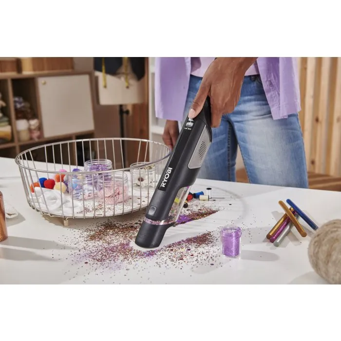 Ryobi RHV44-220G Aspirateur à main 4V USB Lithium avec 2 batteries 2Ah et chargeur