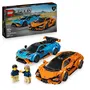 Lego Set de construction Speed Champions 77238 - Lamborghini Revuelto et Huracán STO avec 2 minifigurines - Jouet pour enfants dès 10 ans