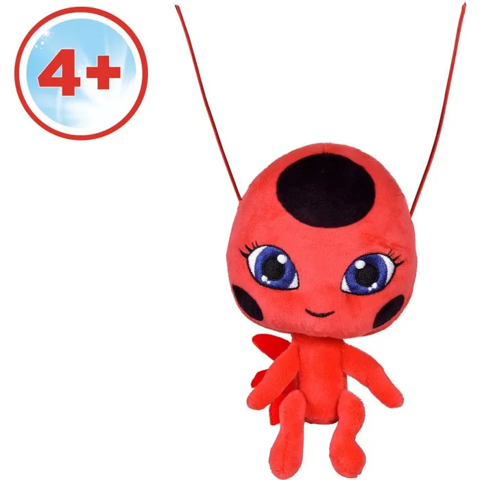 Bandai Peluche Tikki Kwami de création Miraculous - Peluche douce 15 cm - Pour enfants fans de la série