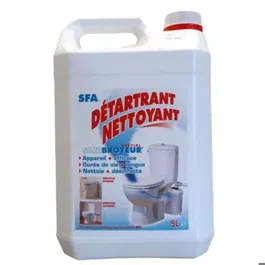 SFA Détartrant Nettoyant pour Produits Sanibroyeur et Sanicubic - Entretien Sanitaire - 5 Litres