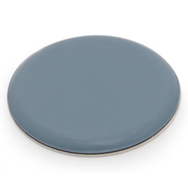 HERRAJES ALK Patins de glissement ronds autoadhésifs en PTFE, Ø60 mm, Gris