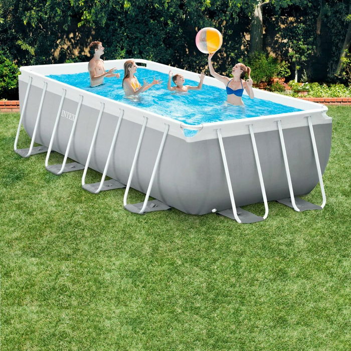 Piscine Démontable Intex Prism Frame 488 x 244 x 107 cm 10.874 l Gris