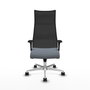 Piqueras y Crespo Chaise de Bureau Albacete XL Gris et Noir