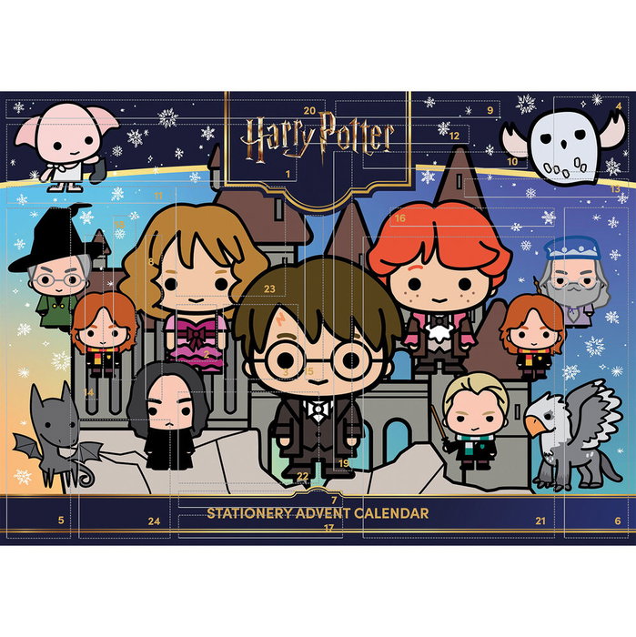 PYRAMID Calendrier de l'Avent Harry Potter avec 24 surprises - Stylos, crayons, règles, gommes - Activités découpables (35x25x3 cm) PYRAMID Calendrier de l'Avent Harry Potter avec 24 surprises - Stylos, crayons, règles, gommes - Activités découpables (35x25x3 cm)