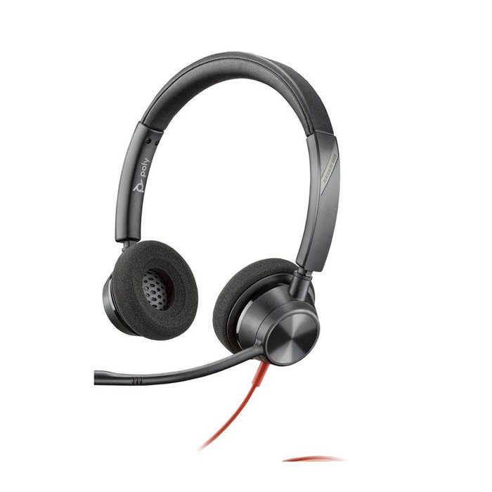 Poly Blackwire 3320 USB-C Casque Stéréo avec Adaptateur USB-C/A Noir Poly Blackwire 3320 USB-C Casque Stéréo avec Adaptateur USB-C/A Noir