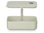 Leknes Boîtes de Rangement Tupper Surtis Couleurs Blanc Marron Vert 19,5x6,5x12 cm Plastique (Set de 24)