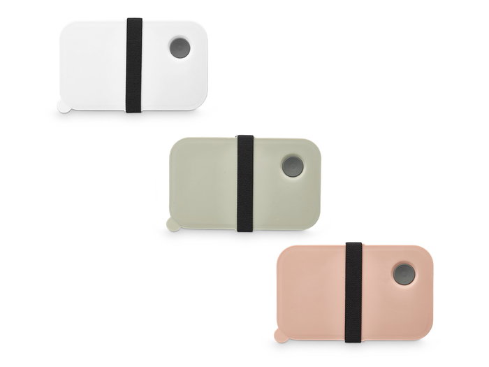 Leknes Boîtes de Rangement Tupper Surtis Couleurs Blanc Marron Vert 19,5x6,5x12 cm Plastique (Set de 24)