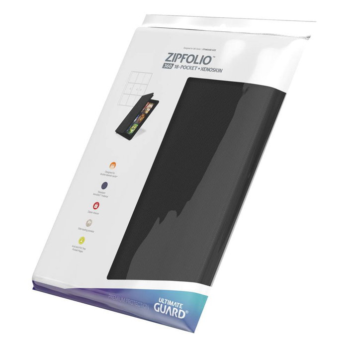Ultimate Guard Zipfolio 360 18-Pocket Xenoskin - Black Ultimate Guard Zipfolio 360 18-Pocket Xenoskin - Black