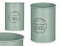 Kinvara Porte-ustensiles en acier vert menthe 12,8 x 12,8 x 17 cm (Set de 12)