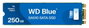 Western Digital WD Blue SA510 SSD 250 Go M.2 2280 SATA - Disque SSD interne pour PC portable et bureau, optimisation créative